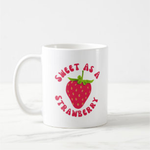 Söt som jordgubbsbär kaffemugg
