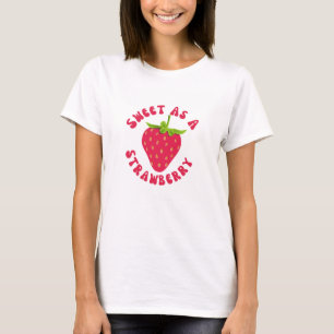 Söt som jordgubbsbär t shirt