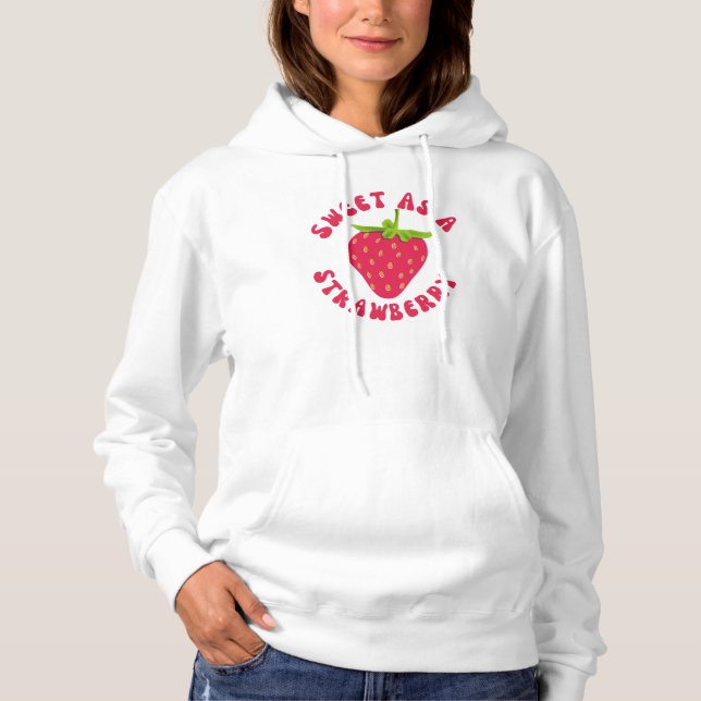Söt som jordgubbsbär t shirt (Framsida)