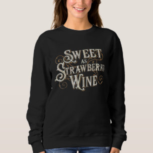 Söt som jordgubbsdesigner Vin Dam Land T Shirt