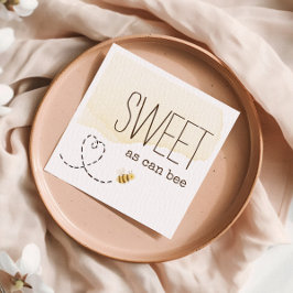 Söt som kan ha Bumblebee babyskor Napkins Pappersservett