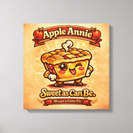 Söt Som Kan Vara - Apple Annie - Matvänner Canvastryck