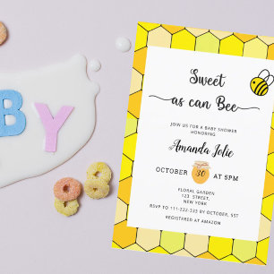 Söt som kan vara baby shower inbjudan