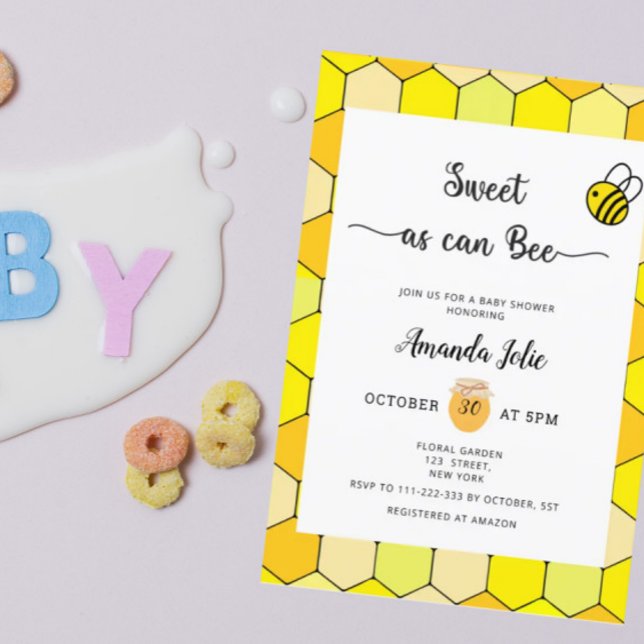 Söt som kan vara baby shower inbjudan (Skapare uppladdad)
