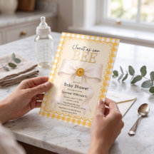 Söt som kan vara Baby Shower med QR-kod
