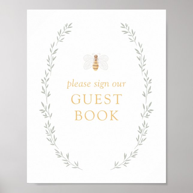 Söt som kan vara babyskare, gästskylt Bok Poster (Framsidan)