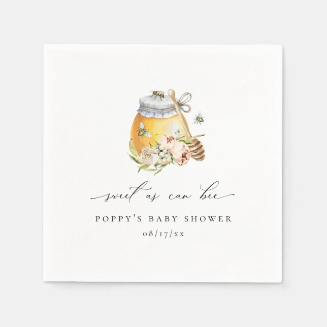 Söt som kan vara babyskor pappersservett (Framsidan)