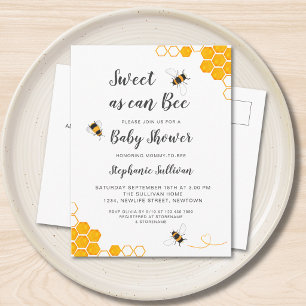 Söt Som Kan Vara Bebis Babyshower Inbjudan Vykort