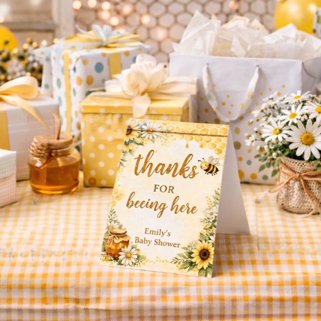 Söt som kan vara Bee Baby Shower  Visitkort (Skapare uppladdad)