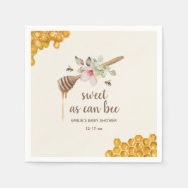 Söt som kan vara Blommigt Baby Shower Pappersservett