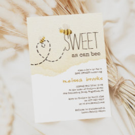 Söt som kan vara Bumblebee Baby Shower-inbjudan Inbjudningar