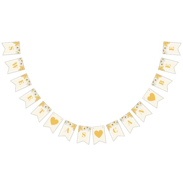 Söt som kan vara Bumblebee Cute Baby Möhippa Vimplar (Alla)