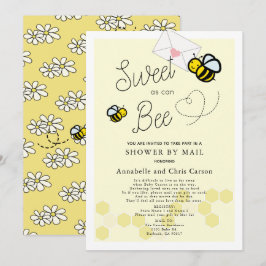 Söt som kan vara en lätt Gult för babyskor efter e Inbjudningar