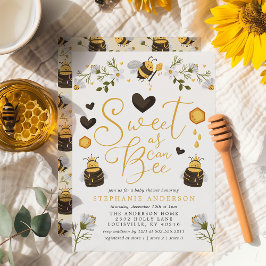 Söt som kan vara honeycomb Bumblebee Baby Shower Inbjudningar