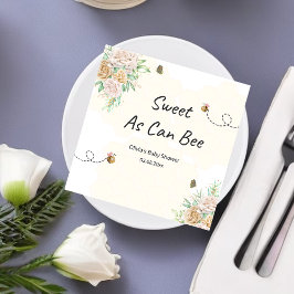 Söt som kan vara humla, babyduschservetter pappersservett