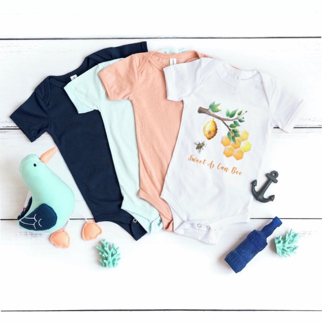 Söt som kan vara råhonungsbin Baby Gift Baby T Shirt (Skapare uppladdad)