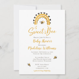 Söt som kan vara Rainbow Baby Shower-inbjudan Inbjudningar