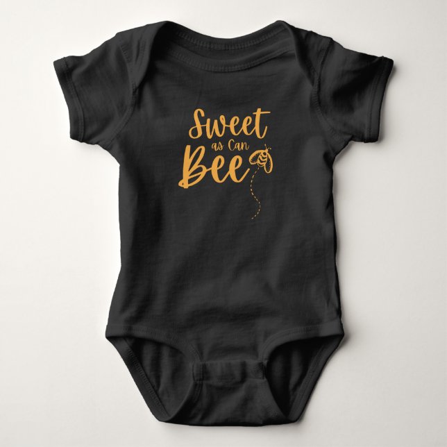 Söt som kan vara söt honungsbi Bee Baby Gift Baby  T Shirt (Framsida)