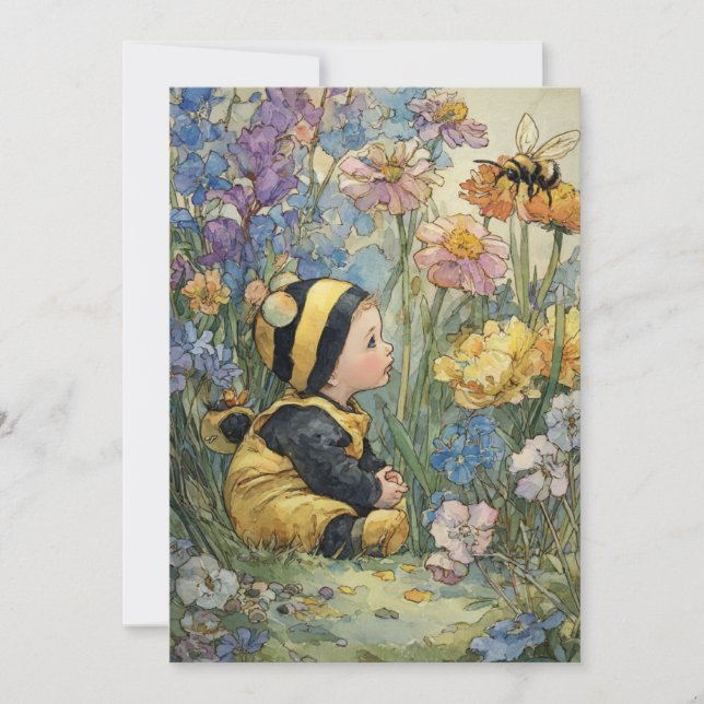 Söt som kan vara | Summande kärlek Inbjudningar (Framsida)