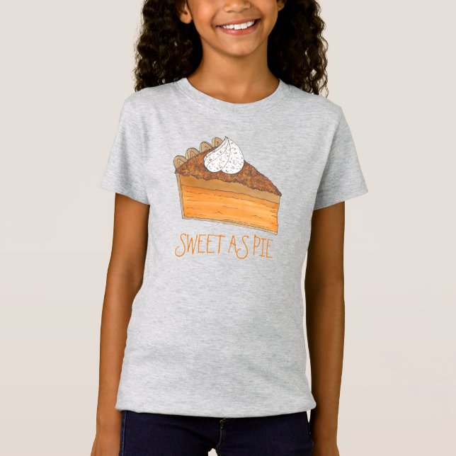 Söt som Paj, potatis Paj Helgdag Dessert T Shirt (Framsida)