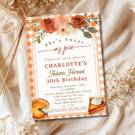 Söt som Paj skörd faller under Födelsedagsfesten Inbjudningar