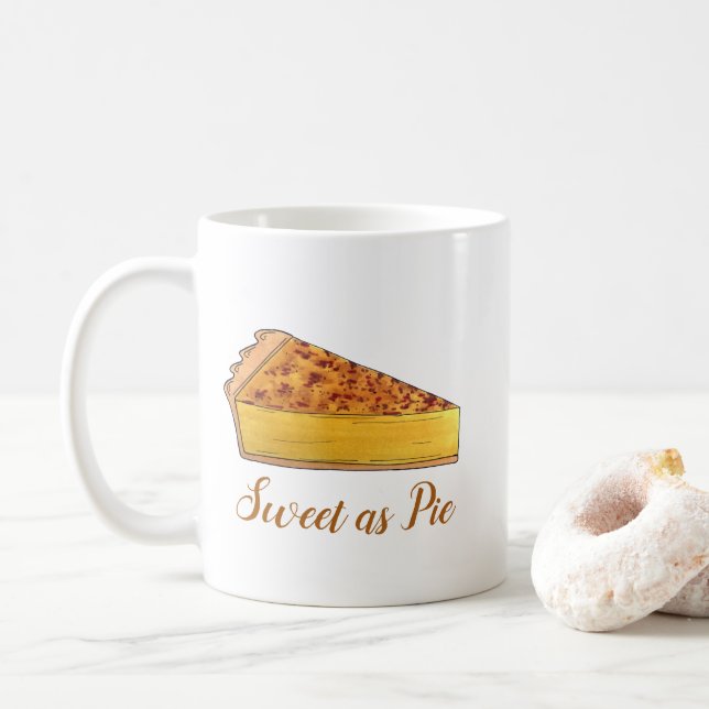 Söt som Paj Virginia Chess Southern Dessert Kaffemugg (Med munk)