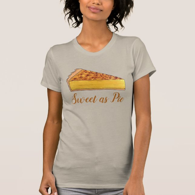 Söt som Paj Virginia Chess Southern Dessert T Shirt (Framsida)
