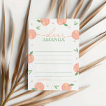 Söt som Peach Birthday Time Kapsel Card Tack Kort<br><div class="desc">Fånga värdefulla minnen med våra "Sweet As a Peach" födelsedagskort. De här korten är en perfekt för gästerna att spela in speciella meddelanden och minnen från firande. De är idealiska för att de skapar en nostalgisk keepé och ger evenemanget en unik och personlig beröring. Välj våra persikotematiska tidskapitel för att...</div>