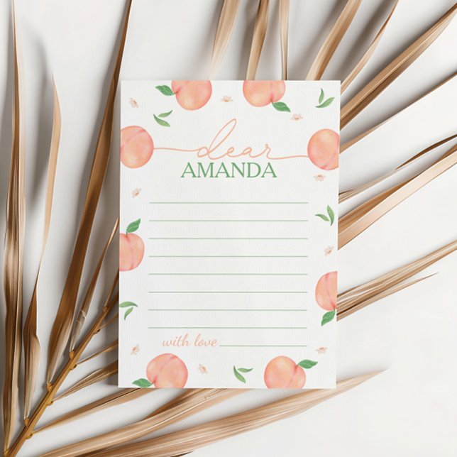 Söt som Peach Birthday Time Kapsel Card Tack Kort (Skapare uppladdad)
