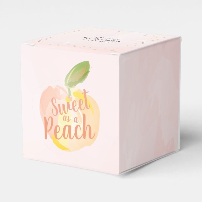 Söt som Peach Girl Rosa Birthday Presentaskar (Framsidan Sidan)