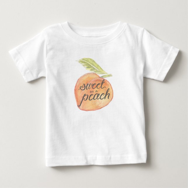 Söt som Peach Småbarn Shirt Tröja (Framsida)