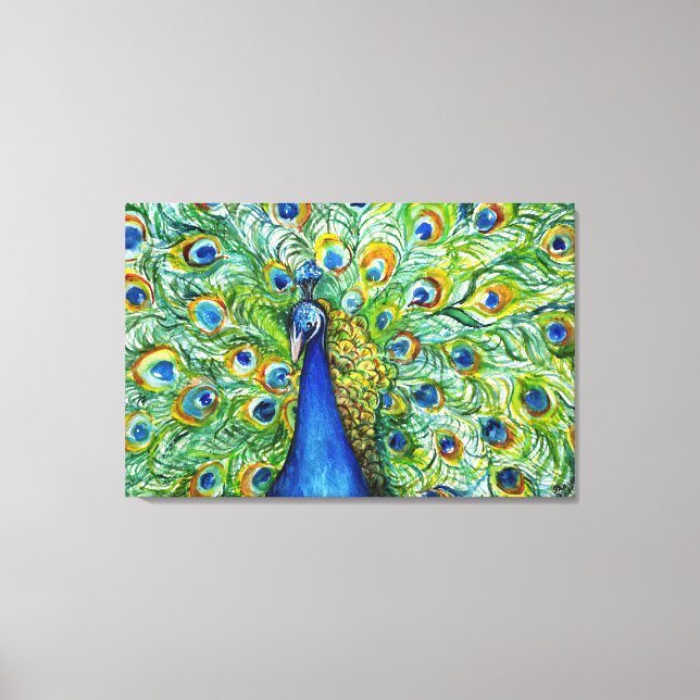 Söt som Peacock Canvas (Framsida)