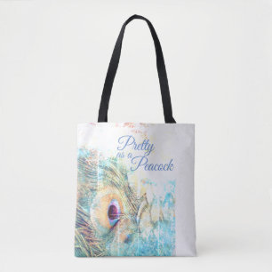 Söt som Peacock tote Tygkasse