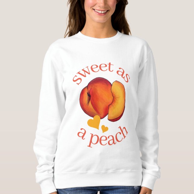 Söt som persikomogen frukt i Georgien T Shirt (Framsida)