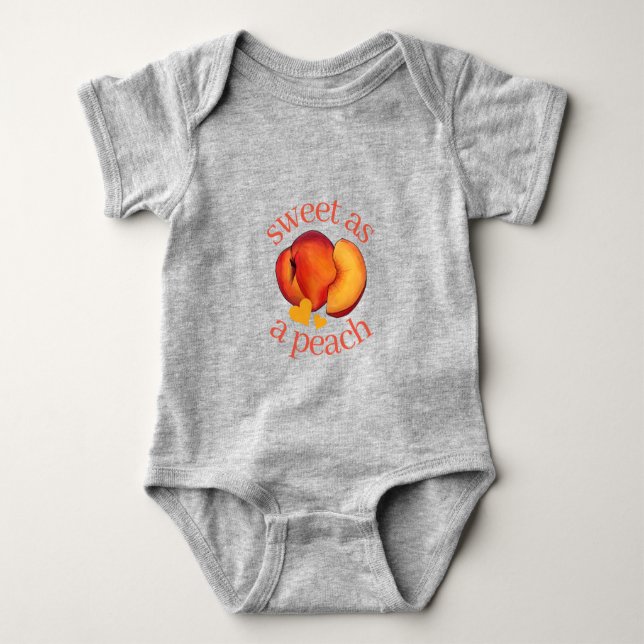 Söt som persikomogen frukt i Georgien T Shirt (Framsida)