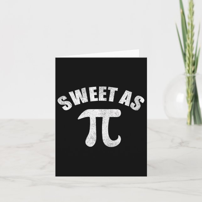 Söt som Pi Math Geek Teacher 3.14 Pi Day Kort (Framsida)