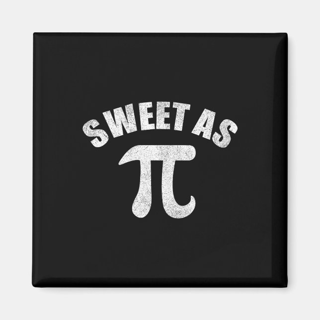 Söt som Pi Math Geek Teacher 3.14 Pi Day Magnet (Framsidan)