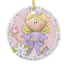 Söt som prinsessa fotoornament