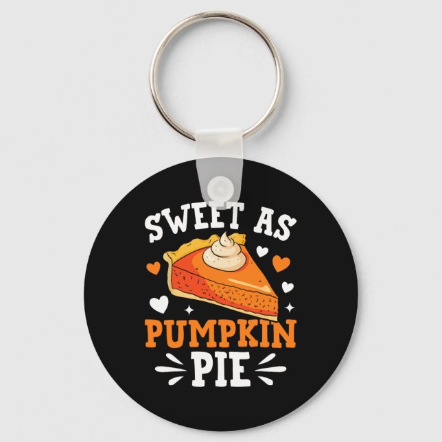 Söt som Pumpkin Paj Nyckelring (Framsida)