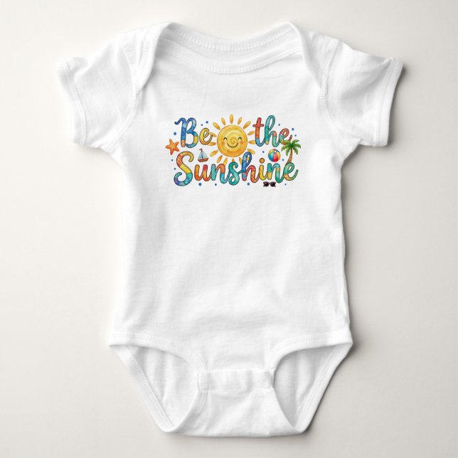 Söt som solsken Retro sommar grafisk t-shirt (Framsida)