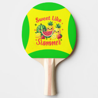 Söt Som Sommar Söt Kawaii Frukt Full Tryck Pingisracket