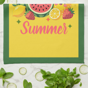 Söt som sommarvattenmelon jordgubbeananas kökshandduk