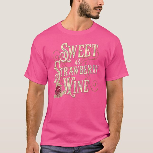 Söt som Strawberry Vin dam designer Land 2 T Shirt (Framsida)