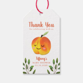 Söt som Tack för persiko-babyskor Presentetikett