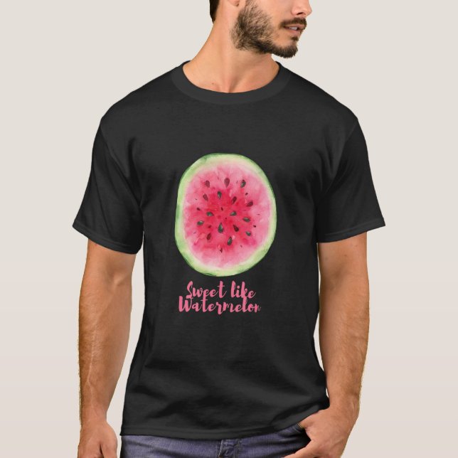 Söt som vattenmelonraring t shirt (Framsida)