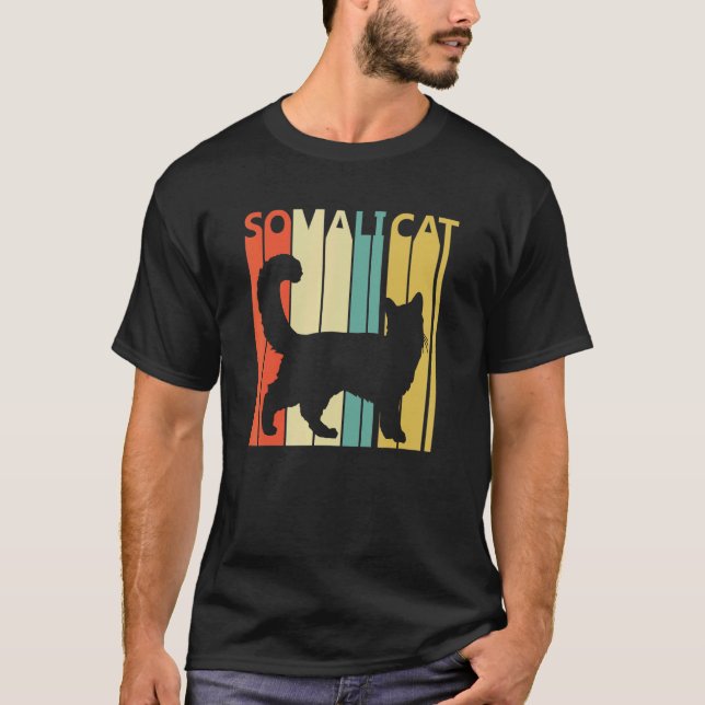 Söt somalisk katt t shirt (Framsida)