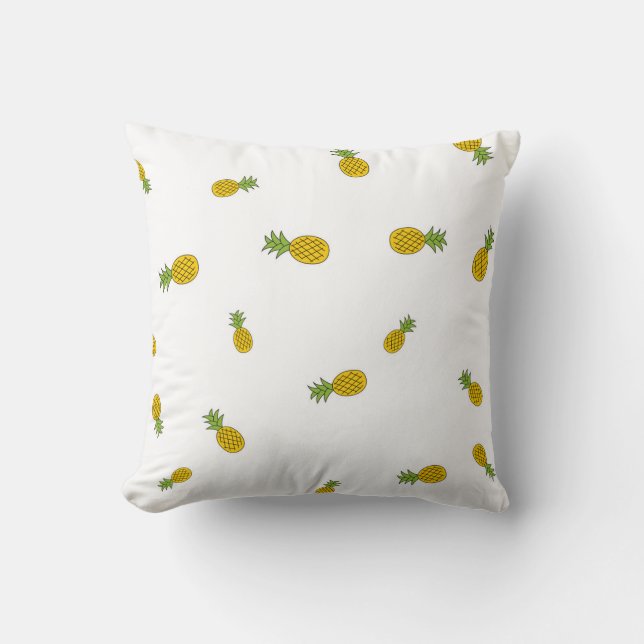 Söt, sömlös bakgrund av ananas mönster. Vintag Kudde (Framsida)