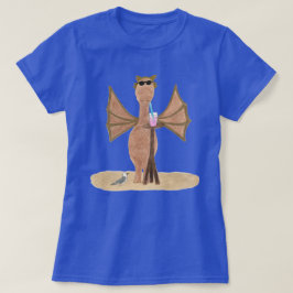 Söt sommar design Drak på stranden Kvinnors T Shirt
