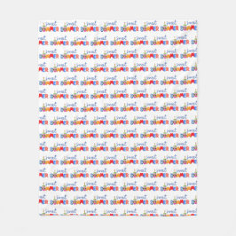 söt sommar fleecefilt