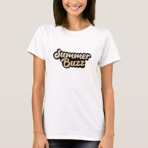 Söt sommar grafisk beach t-shirt - Hip semester pr